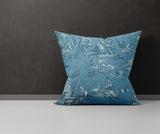 Eloise Figurative Reversible Indoor/Outdoor Square Pillow