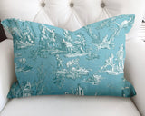 Eloise Figurative Reversible Indoor/Outdoor Rectangular Pillow