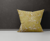 Eloise Figurative Reversible Indoor/Outdoor Square Pillow