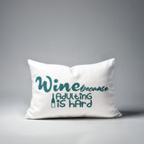 Davey Wine Lumbar Indoor/Outdoor Throw Pillow