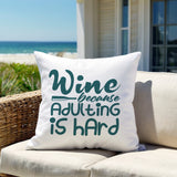 Davey Wine Lumbar Indoor/Outdoor Throw Pillow