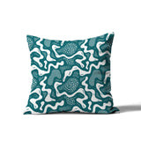 Dominique Coral Reefs Square Indoor/Outdoor Throw Pillow