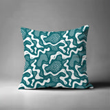 Dominique Coral Reefs Square Indoor/Outdoor Throw Pillow