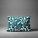 Dominique Coral Reefs Lumbar Indoor/Outdoor Throw Pillow