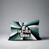 Downton It's Wine Lumbar Indoor/Outdoor Throw Pillow
