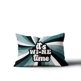 Downton It's Wine Lumbar Indoor/Outdoor Throw Pillow