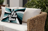 Downton It's Wine Lumbar Indoor/Outdoor Throw Pillow
