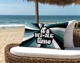 Downton It's Wine Lumbar Indoor/Outdoor Throw Pillow