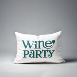 Fairfield Wine Party Lumbar Indoor/Outdoor Throw Pillow