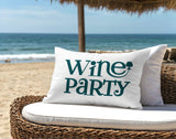 Fairfield Wine Party Lumbar Indoor/Outdoor Throw Pillow