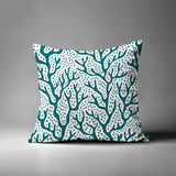 Fischer Coral Reefs Square Indoor/Outdoor Throw Pillow