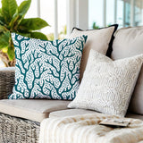 Fischer Coral Reefs Square Indoor/Outdoor Throw Pillow