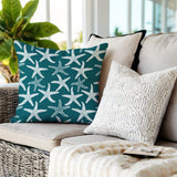 Fletcher Star Fish Square Indoor/Outdoor Throw Pillow
