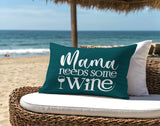 Fulham Mama Needs Lumbar Indoor/Outdoor Throw Pillow
