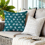 Hahn Sea Shells Square Indoor/Outdoor Throw Pillow