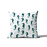 Hemmings Seahorse Square Indoor/Outdoor Throw Pillow