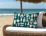 Hyatt Wine And Lumbar Indoor/Outdoor Throw Pillow