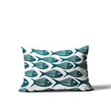 Kieran Fish Lumbar Indoor/Outdoor Throw Pillow