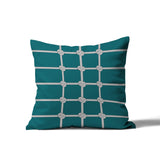 Knotty Nautical Knot Square Indoor/Outdoor Throw Pillow