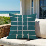 Knotty Nautical Knot Square Indoor/Outdoor Throw Pillow