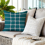 Knotty Nautical Knot Square Indoor/Outdoor Throw Pillow