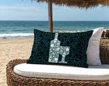 Lakefield Wine Bottle Lumbar Indoor/Outdoor Throw Pillow