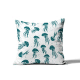 Octavian Jellyfish Square Indoor/Outdoor Throw Pillow