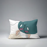 Penny Two Hands Lumbar Indoor/Outdoor Throw Pillow