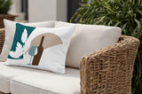 Potter Wine Glass Lumbar Indoor/Outdoor Throw Pillow