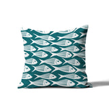 Queeston Fish Square Indoor/Outdoor Throw Pillow
