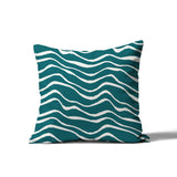 Richardson Ocean Waves Square Indoor/Outdoor Throw Pillow