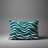 Richardson Ocean Waves Lumbar Indoor/Outdoor Throw Pillow