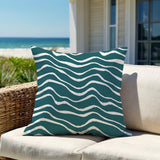 Richardson Ocean Waves Lumbar Indoor/Outdoor Throw Pillow