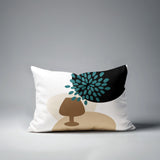 Savon Wine Glass Lumbar Indoor/Outdoor Throw Pillow
