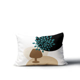 Savon Wine Glass Lumbar Indoor/Outdoor Throw Pillow