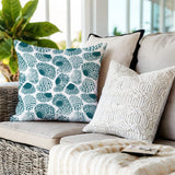 Shutterfield Sea Shell Square Indoor/Outdoor Throw Pillow