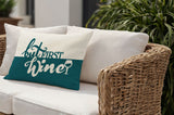 Stevenson But First Lumbar Indoor/Outdoor Throw Pillow