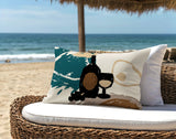 Tate Wine Bottle Lumbar Indoor/Outdoor Throw Pillow