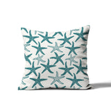 Theba Star Fish Square Indoor/Outdoor Throw Pillow