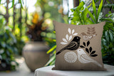 Emy Bird Reversible Indoor/Outdoor Square Pillow