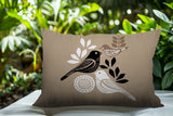 Emy Bird Reversible Indoor/Outdoor Rectangle Pillow
