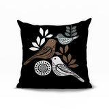 Emy Bird Reversible Indoor/Outdoor Square Pillow