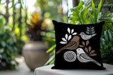 Emy Bird Reversible Indoor/Outdoor Square Pillow