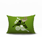 Emy Bird Reversible Indoor/Outdoor Rectangle Pillow
