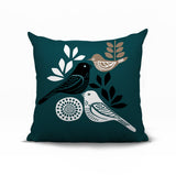 Emy Bird Reversible Indoor/Outdoor Square Pillow