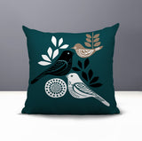 Emy Bird Reversible Indoor/Outdoor Square Pillow