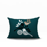 Emy Bird Reversible Indoor/Outdoor Rectangle Pillow