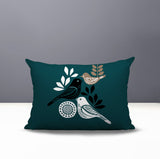 Emy Bird Reversible Indoor/Outdoor Rectangle Pillow