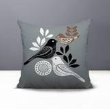 Emy Bird Reversible Indoor/Outdoor Square Pillow