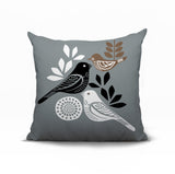 Emy Bird Reversible Indoor/Outdoor Square Pillow